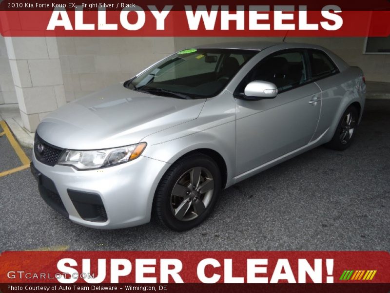 Bright Silver / Black 2010 Kia Forte Koup EX