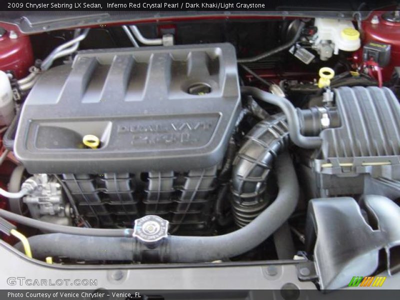 Inferno Red Crystal Pearl / Dark Khaki/Light Graystone 2009 Chrysler Sebring LX Sedan