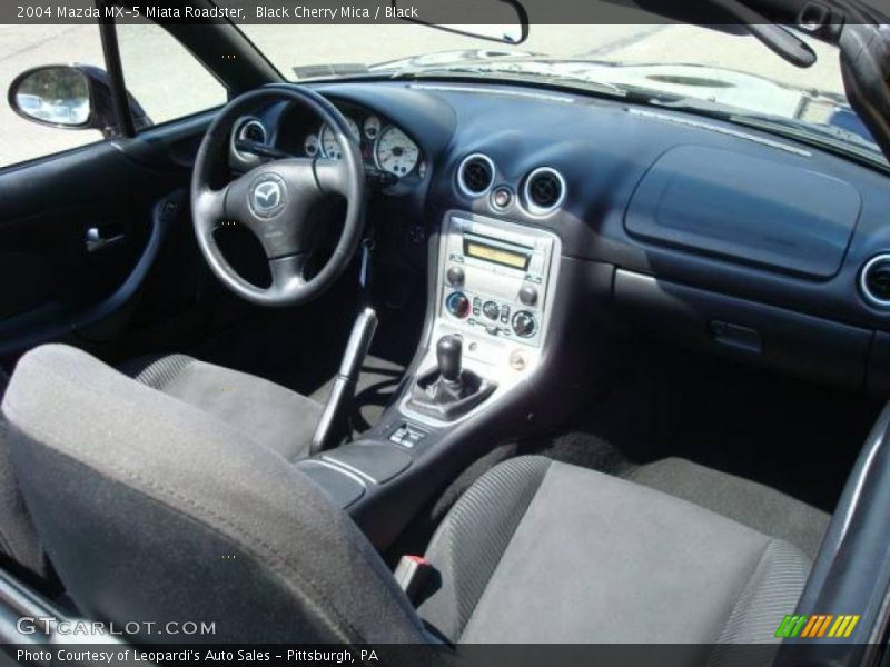 Black Cherry Mica / Black 2004 Mazda MX-5 Miata Roadster