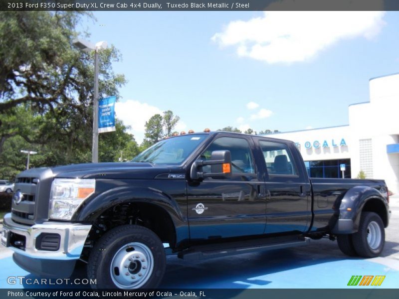 Tuxedo Black Metallic / Steel 2013 Ford F350 Super Duty XL Crew Cab 4x4 Dually