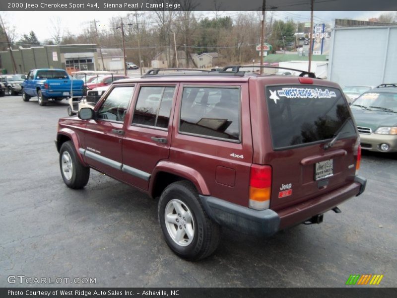 Sienna Pearl / Camel Beige 2000 Jeep Cherokee Sport 4x4
