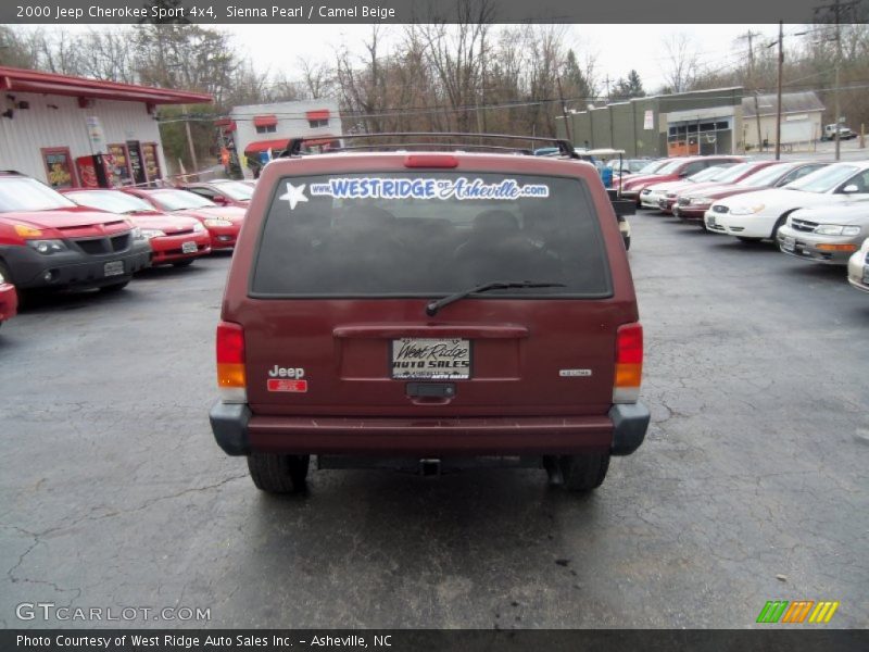 Sienna Pearl / Camel Beige 2000 Jeep Cherokee Sport 4x4
