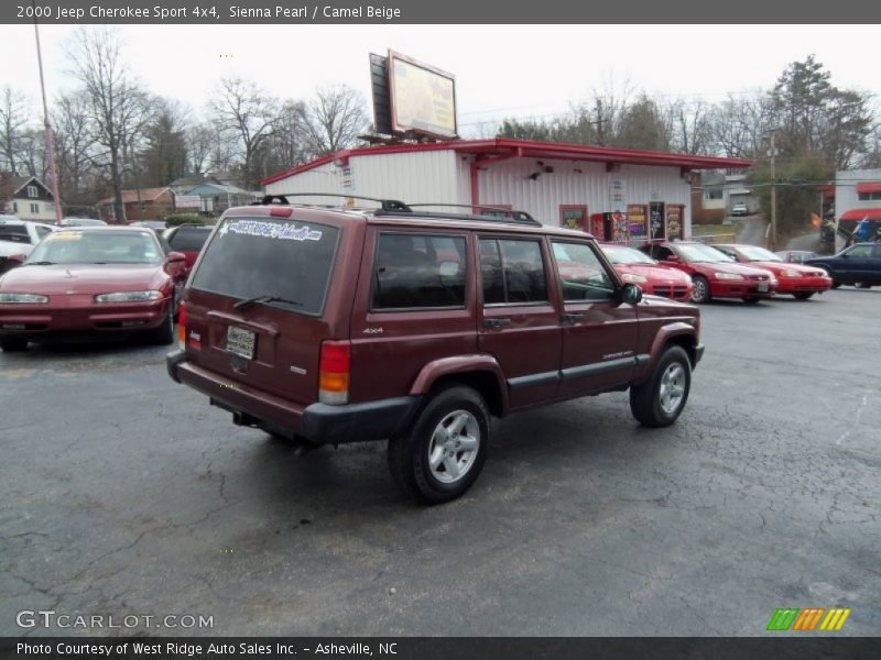 Sienna Pearl / Camel Beige 2000 Jeep Cherokee Sport 4x4