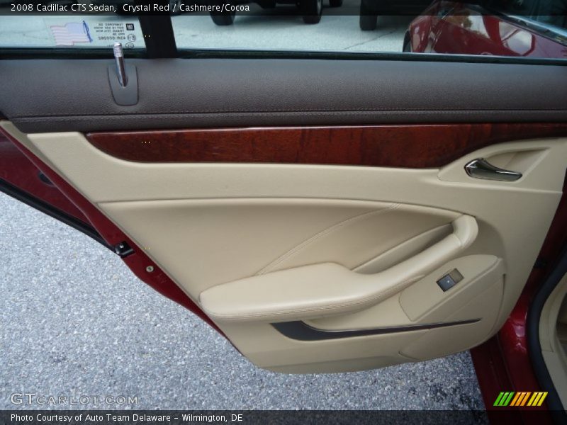 Crystal Red / Cashmere/Cocoa 2008 Cadillac CTS Sedan