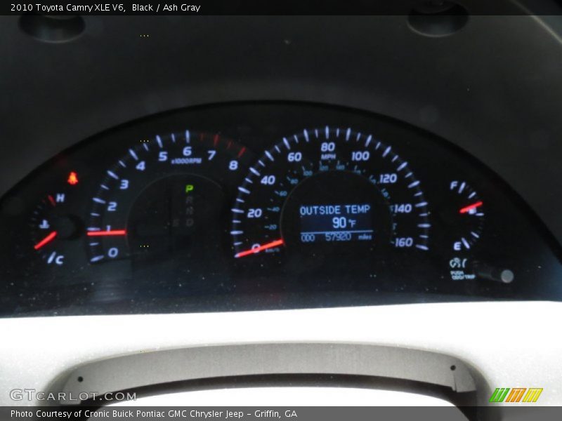Black / Ash Gray 2010 Toyota Camry XLE V6