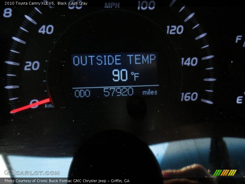 Black / Ash Gray 2010 Toyota Camry XLE V6