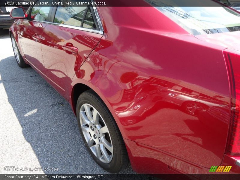 Crystal Red / Cashmere/Cocoa 2008 Cadillac CTS Sedan