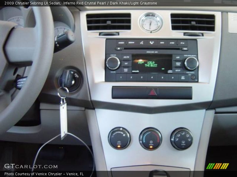 Inferno Red Crystal Pearl / Dark Khaki/Light Graystone 2009 Chrysler Sebring LX Sedan