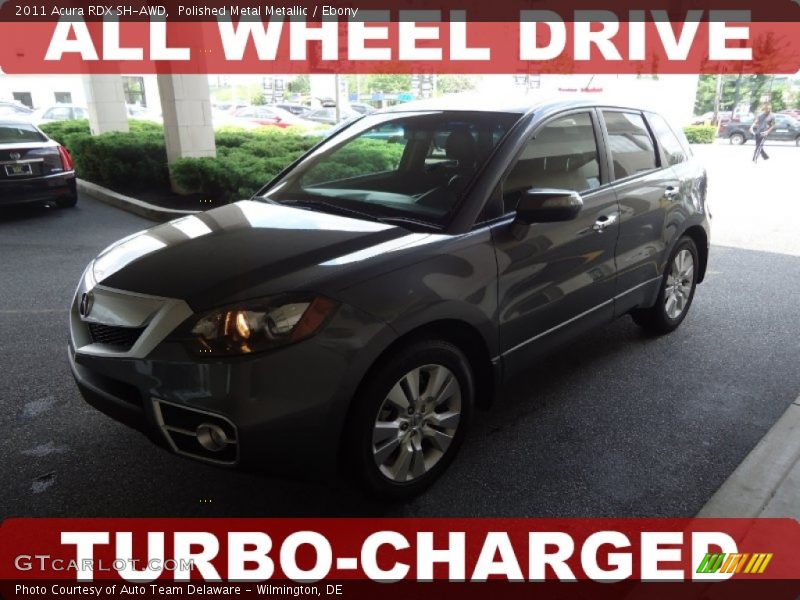 Polished Metal Metallic / Ebony 2011 Acura RDX SH-AWD