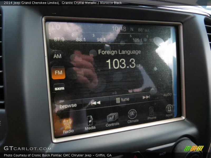 Granite Crystal Metallic / Morocco Black 2014 Jeep Grand Cherokee Limited