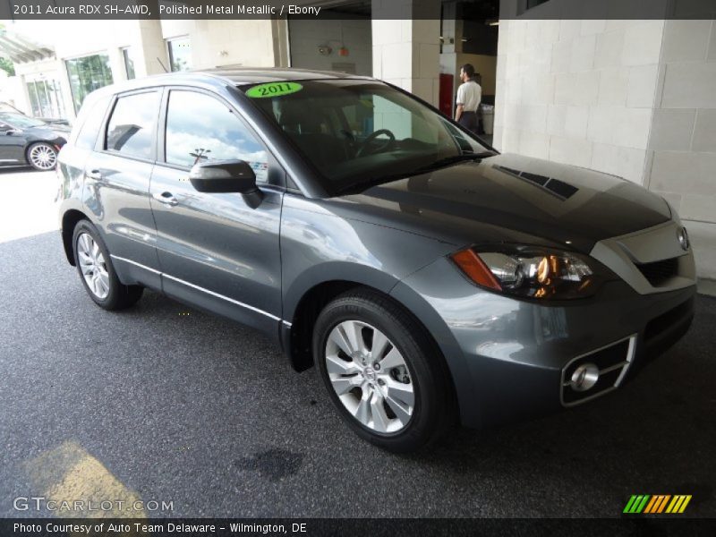 Polished Metal Metallic / Ebony 2011 Acura RDX SH-AWD