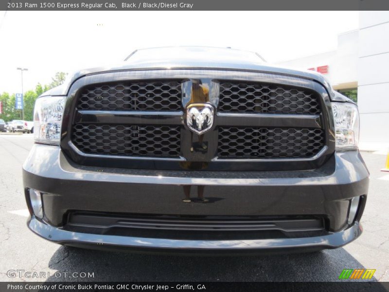 Black / Black/Diesel Gray 2013 Ram 1500 Express Regular Cab
