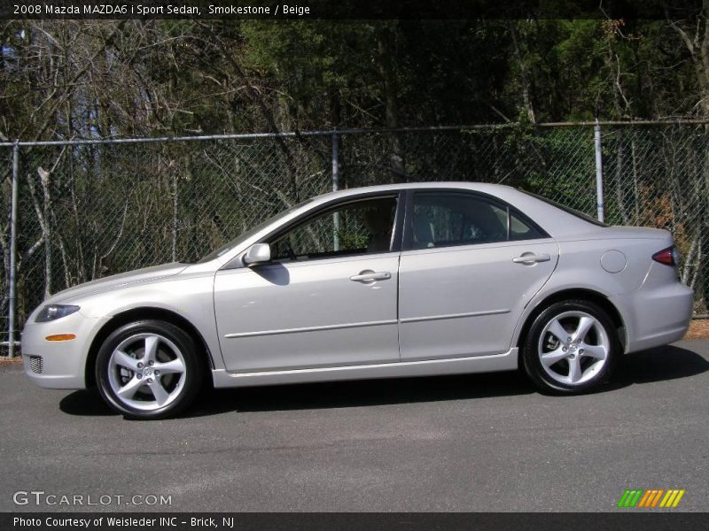 Smokestone / Beige 2008 Mazda MAZDA6 i Sport Sedan