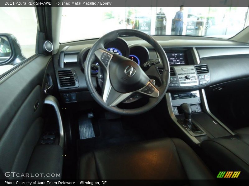 Polished Metal Metallic / Ebony 2011 Acura RDX SH-AWD