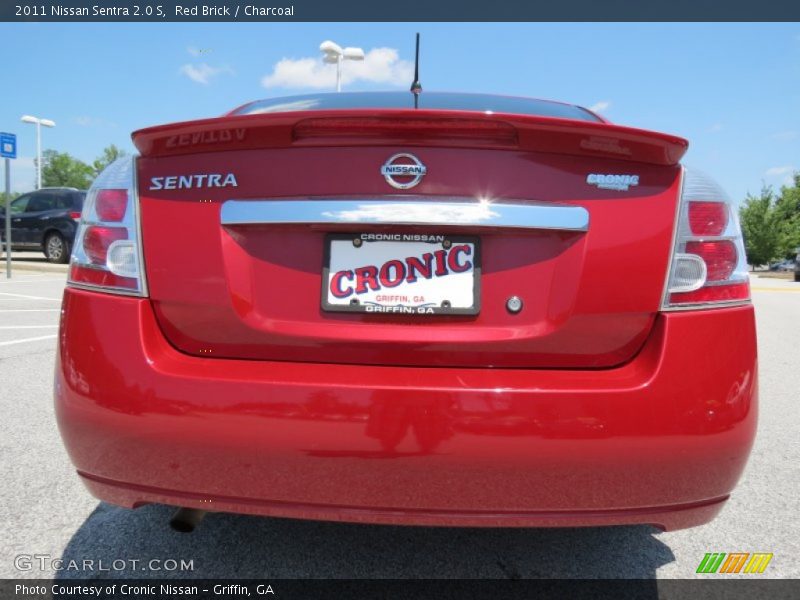 Red Brick / Charcoal 2011 Nissan Sentra 2.0 S