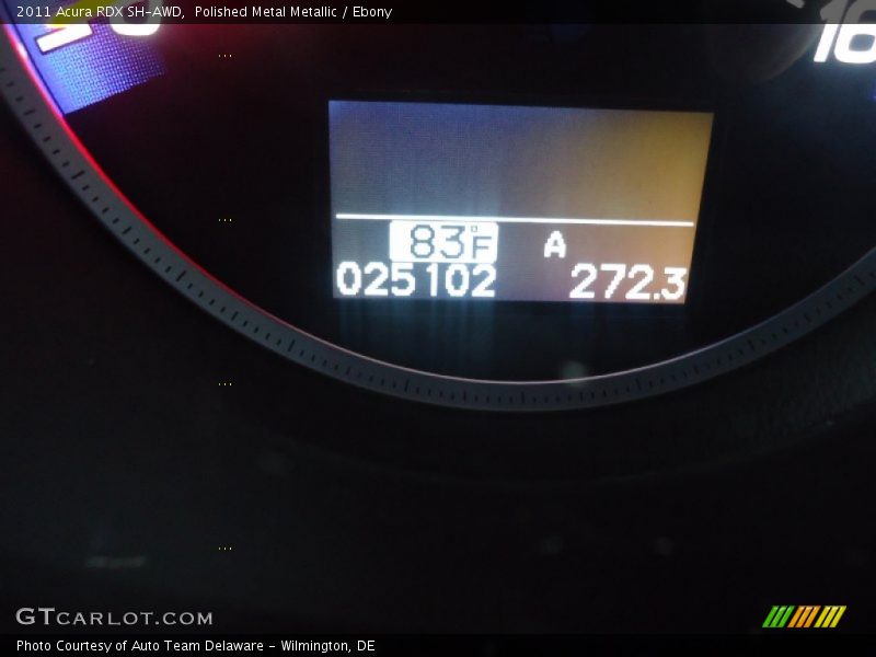 Polished Metal Metallic / Ebony 2011 Acura RDX SH-AWD