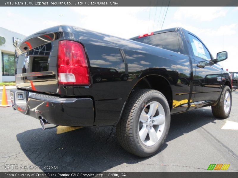 Black / Black/Diesel Gray 2013 Ram 1500 Express Regular Cab