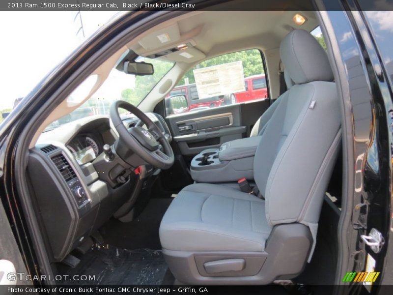  2013 1500 Express Regular Cab Black/Diesel Gray Interior