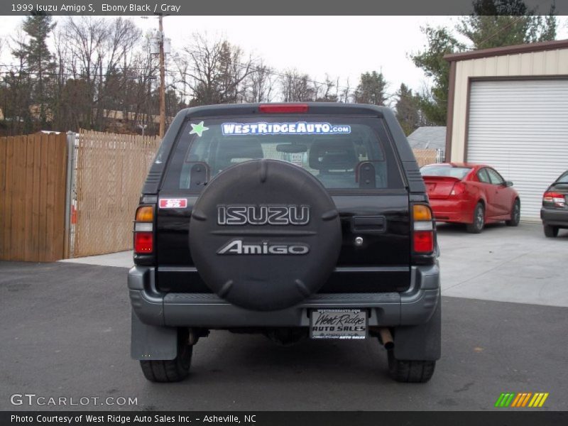 Ebony Black / Gray 1999 Isuzu Amigo S