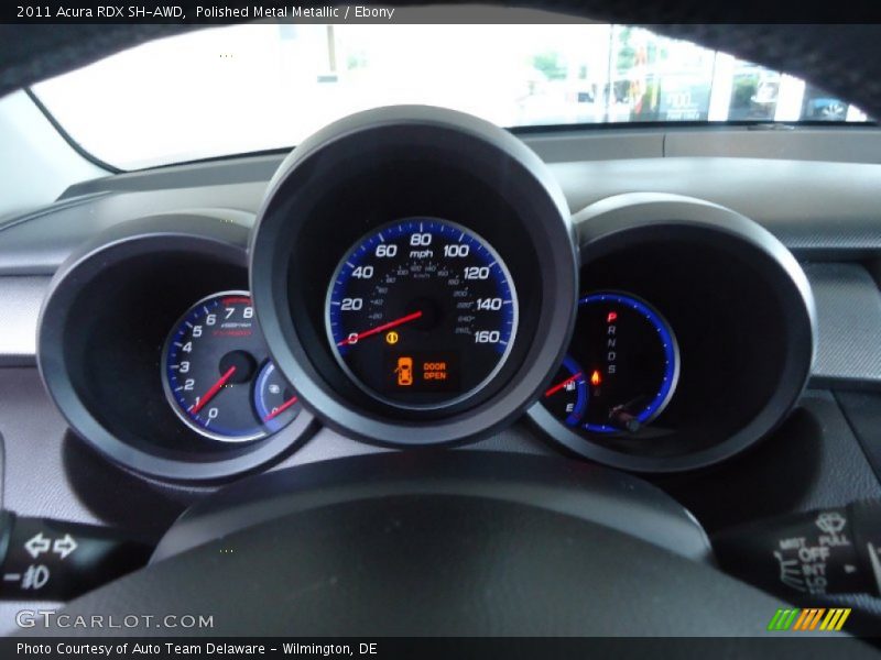 Polished Metal Metallic / Ebony 2011 Acura RDX SH-AWD