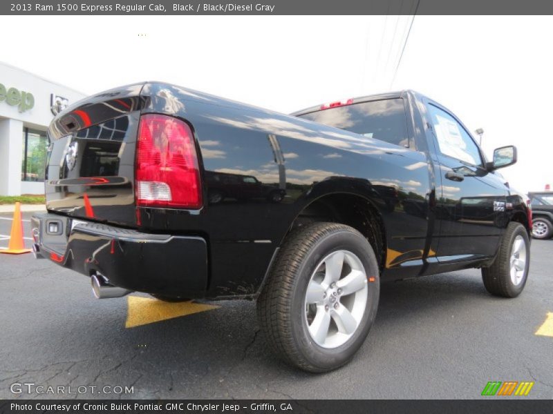 Black / Black/Diesel Gray 2013 Ram 1500 Express Regular Cab