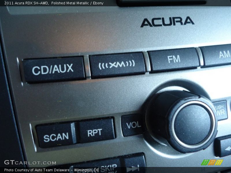 Polished Metal Metallic / Ebony 2011 Acura RDX SH-AWD