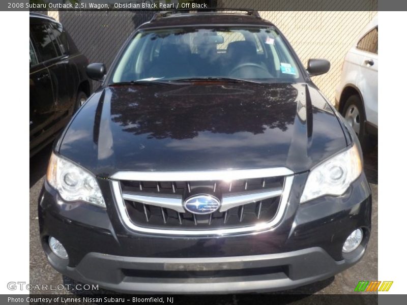 Obsidian Black Pearl / Off Black 2008 Subaru Outback 2.5i Wagon