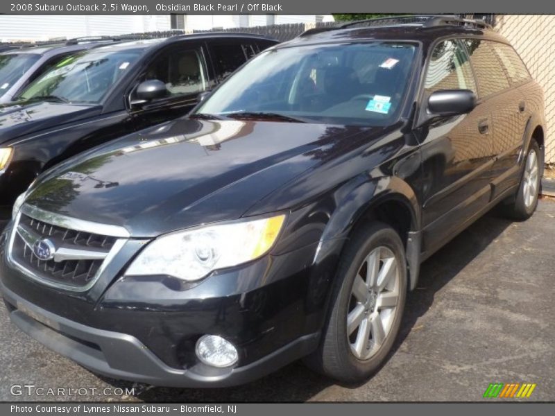 Obsidian Black Pearl / Off Black 2008 Subaru Outback 2.5i Wagon