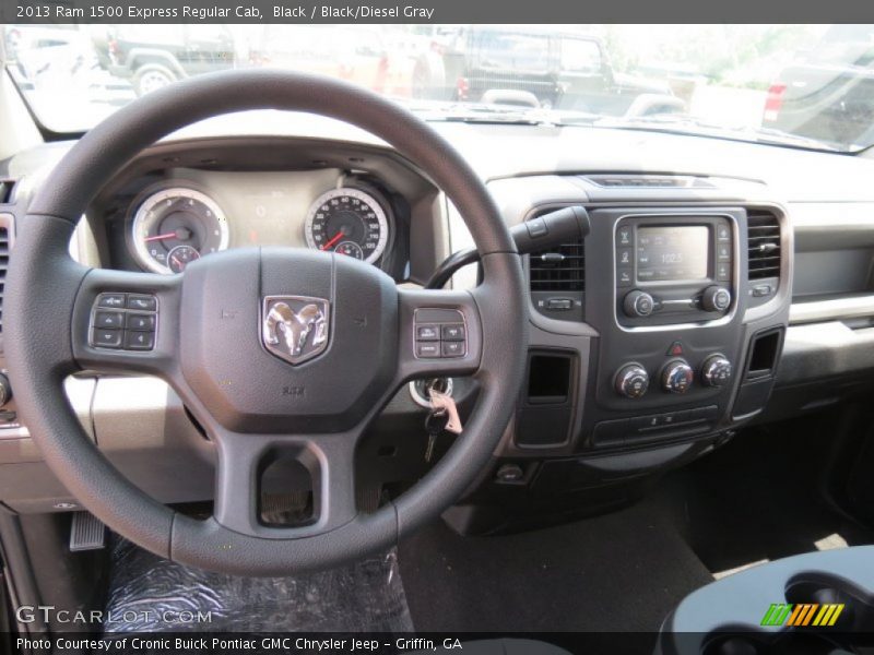 Black / Black/Diesel Gray 2013 Ram 1500 Express Regular Cab