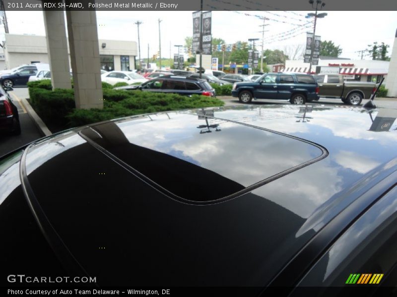 Polished Metal Metallic / Ebony 2011 Acura RDX SH-AWD