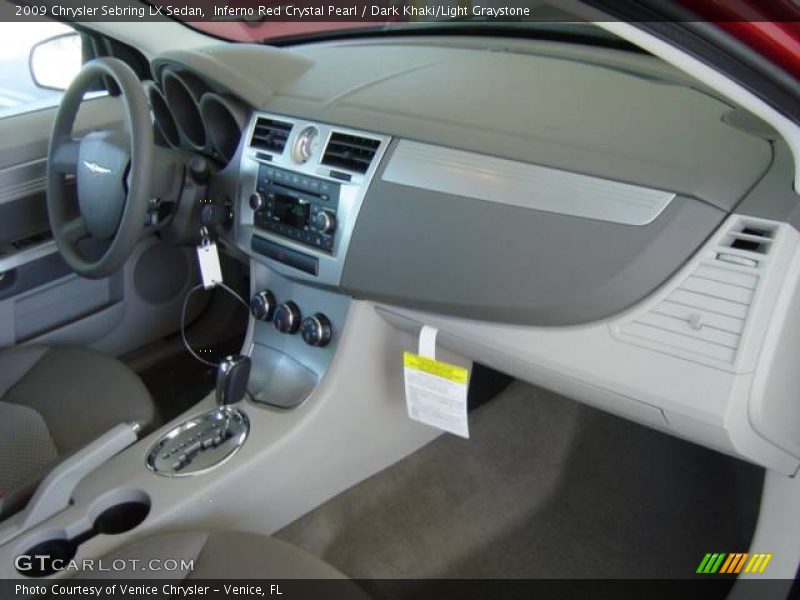 Inferno Red Crystal Pearl / Dark Khaki/Light Graystone 2009 Chrysler Sebring LX Sedan