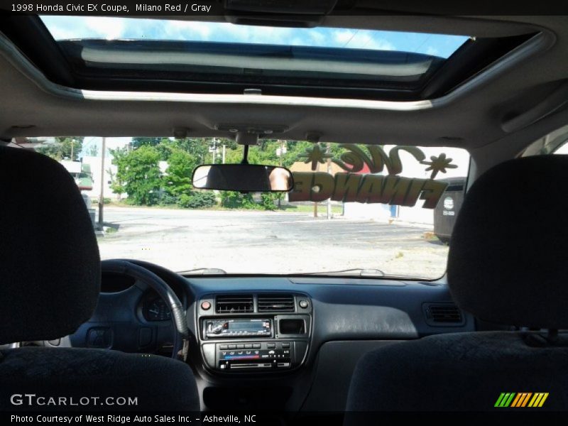 Milano Red / Gray 1998 Honda Civic EX Coupe