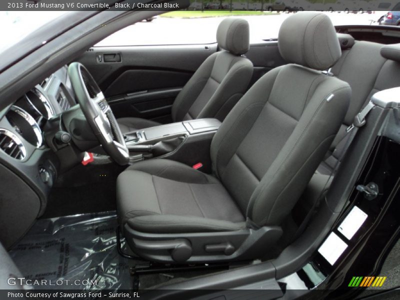 Front Seat of 2013 Mustang V6 Convertible