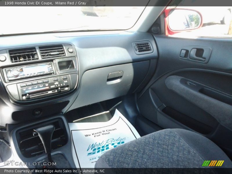 Milano Red / Gray 1998 Honda Civic EX Coupe