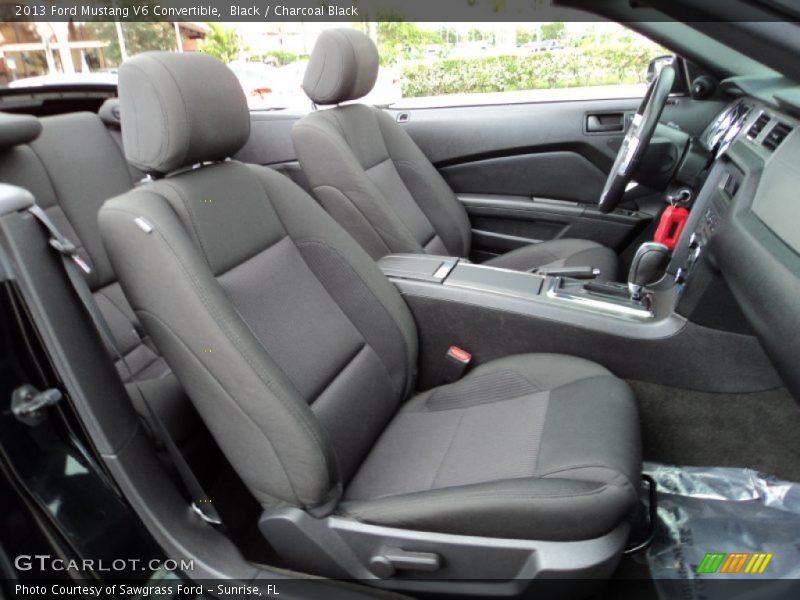 Front Seat of 2013 Mustang V6 Convertible