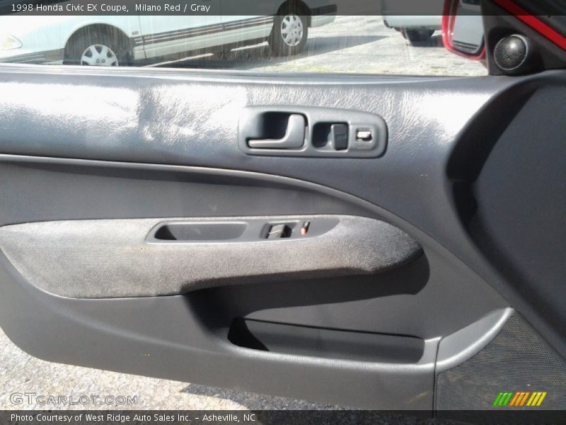 Milano Red / Gray 1998 Honda Civic EX Coupe