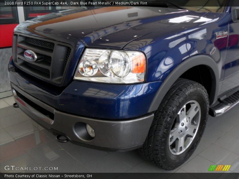 Dark Blue Pearl Metallic / Medium/Dark Flint 2008 Ford F150 FX4 SuperCab 4x4