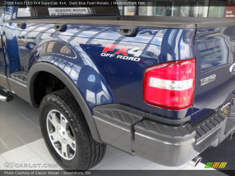 Dark Blue Pearl Metallic / Medium/Dark Flint 2008 Ford F150 FX4 SuperCab 4x4