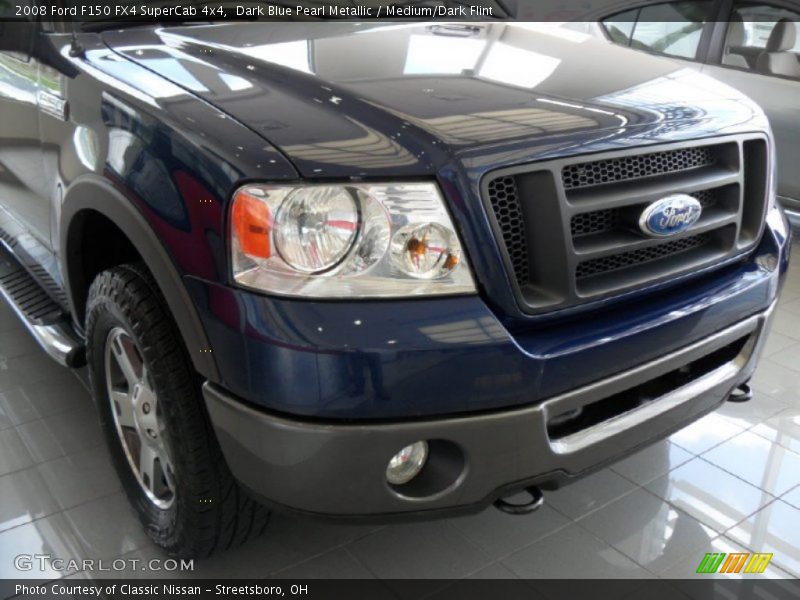 Dark Blue Pearl Metallic / Medium/Dark Flint 2008 Ford F150 FX4 SuperCab 4x4