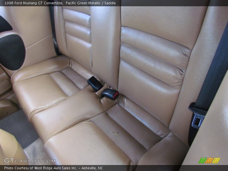 Pacific Green Metallic / Saddle 1998 Ford Mustang GT Convertible