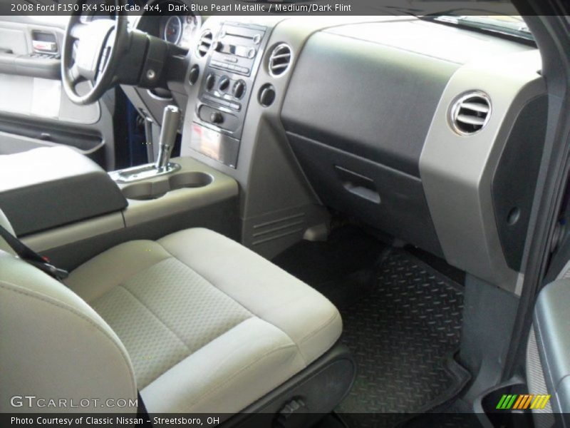 Dark Blue Pearl Metallic / Medium/Dark Flint 2008 Ford F150 FX4 SuperCab 4x4
