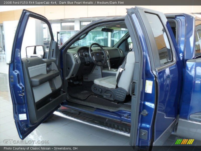 Dark Blue Pearl Metallic / Medium/Dark Flint 2008 Ford F150 FX4 SuperCab 4x4