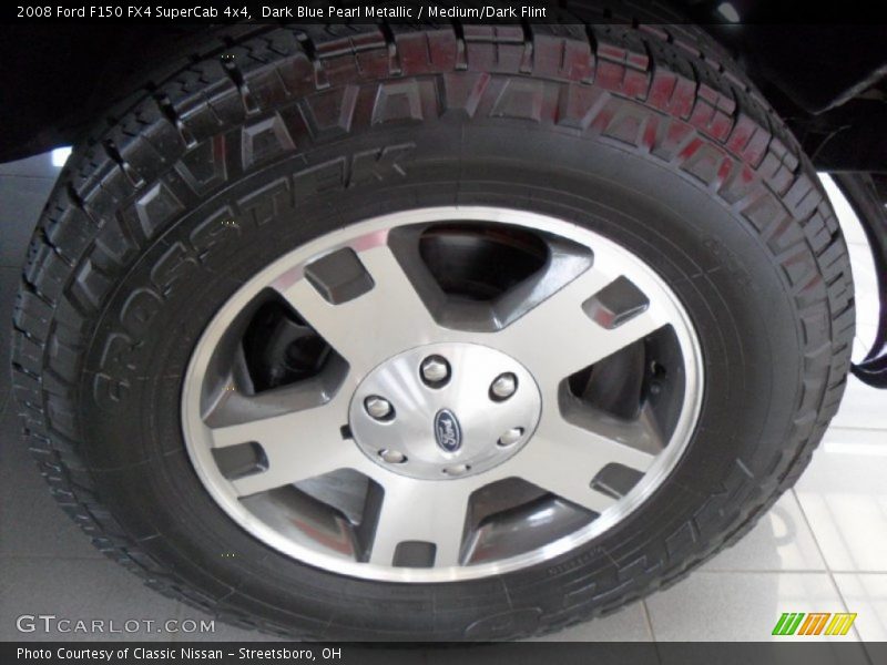 Dark Blue Pearl Metallic / Medium/Dark Flint 2008 Ford F150 FX4 SuperCab 4x4