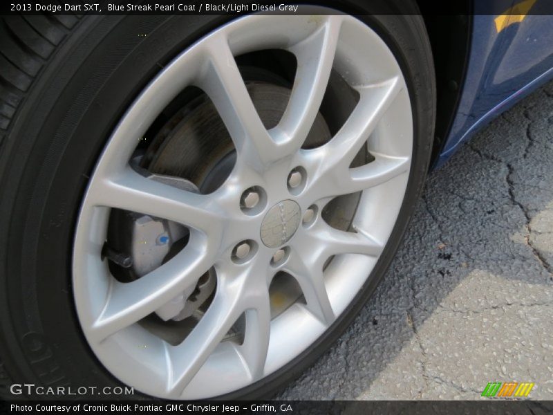Blue Streak Pearl Coat / Black/Light Diesel Gray 2013 Dodge Dart SXT
