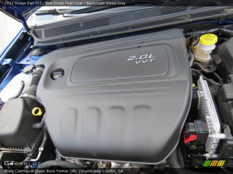 Blue Streak Pearl Coat / Black/Light Diesel Gray 2013 Dodge Dart SXT