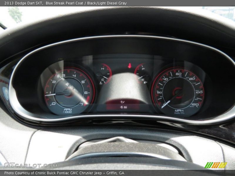 Blue Streak Pearl Coat / Black/Light Diesel Gray 2013 Dodge Dart SXT