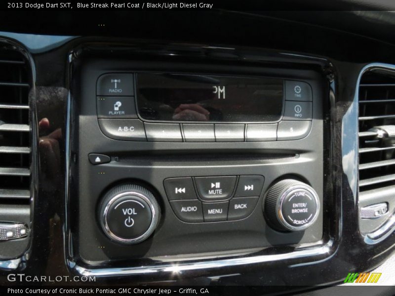 Blue Streak Pearl Coat / Black/Light Diesel Gray 2013 Dodge Dart SXT