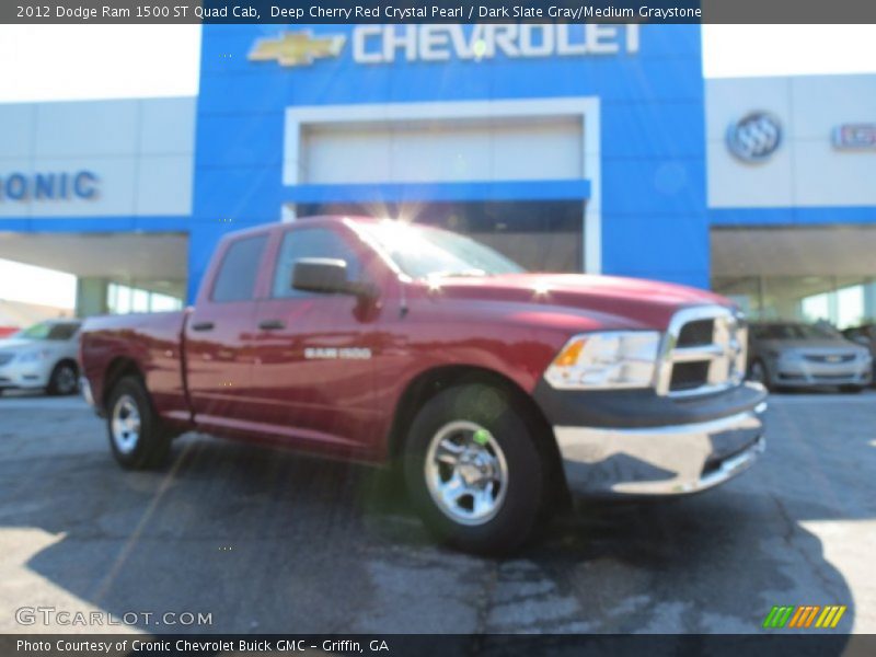 Deep Cherry Red Crystal Pearl / Dark Slate Gray/Medium Graystone 2012 Dodge Ram 1500 ST Quad Cab