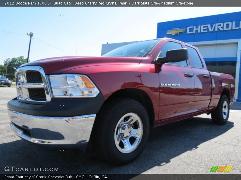 Deep Cherry Red Crystal Pearl / Dark Slate Gray/Medium Graystone 2012 Dodge Ram 1500 ST Quad Cab