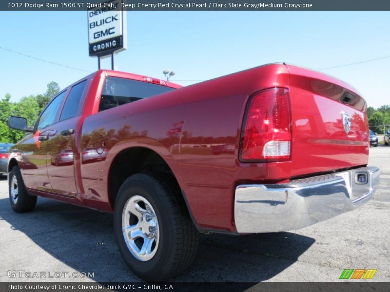 Deep Cherry Red Crystal Pearl / Dark Slate Gray/Medium Graystone 2012 Dodge Ram 1500 ST Quad Cab